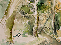 Schlosspark Herten, Aquarell Eva Ernst